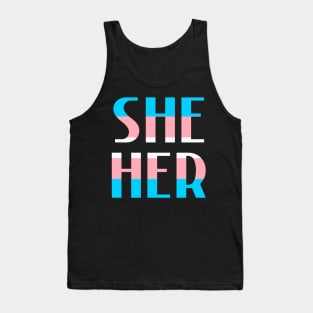 Trans Flag She/Her Tank Top